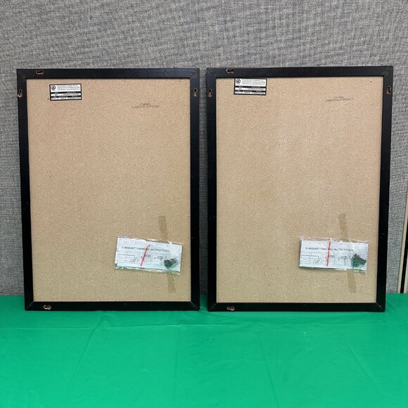 Black, framed corkboard/bulletin board, 17x23 - Picture 2 of 5